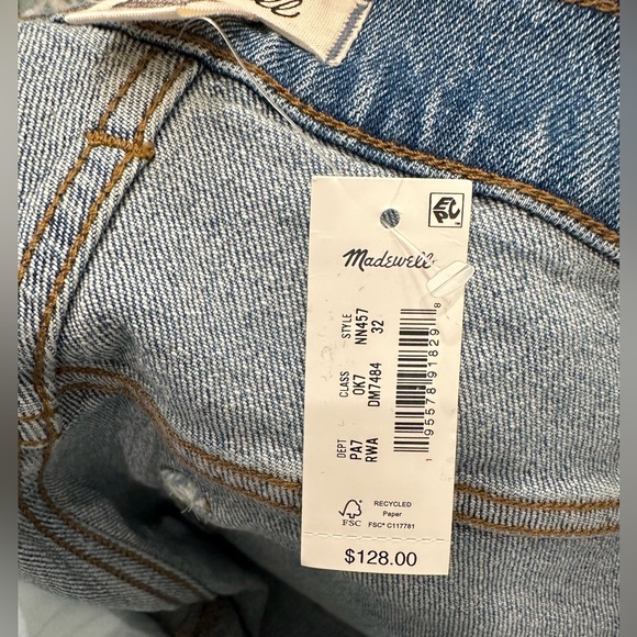 NWT Madewell 90’s Straight Leg Jean 32 - Picture 13 of 13